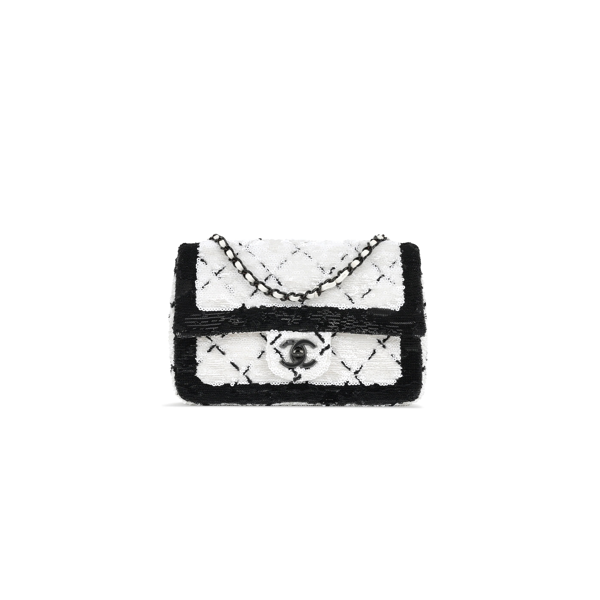 CHANEL CLASSIC FLAP BAG SEQUINS AS4561 (21*14*8cm)